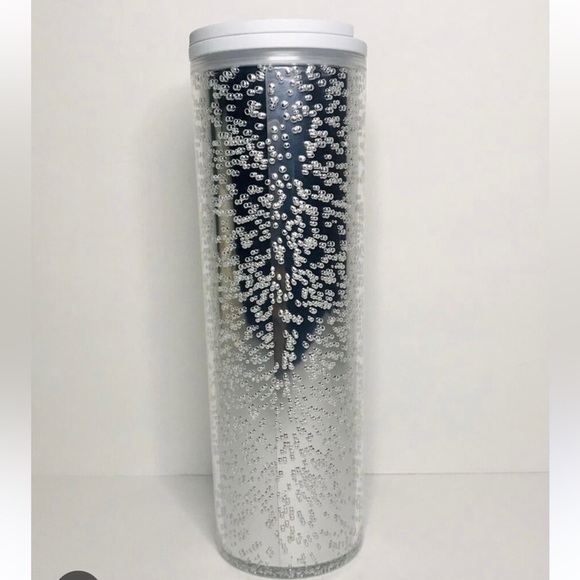 Starbucks Silver White Bubble Hot Cold Cup Tumbler Insulated 2020 Release NWT - Picture 8 of 15
